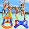 Pool Toys Games Set,Pool Basketball Hoop Inflatable Cross Ring Toss Game and Inflatable Cactus Kids for Teens Adults and Family (3 Set Water Toys)